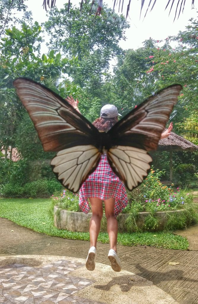 a picture of me with a butterfly wings